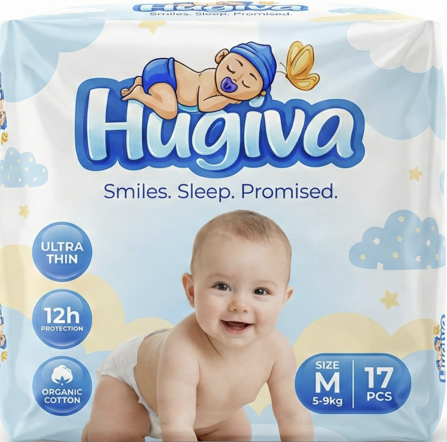 HUGIVA Ultra Soft Newborn Diapers